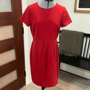 Red Ann Taylor Loft Short Sleeve Professional Dress Sz. 4